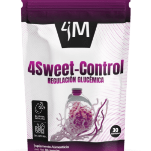 Suplemento 4Sweet-Control 4Medic Health regulador glucémico natural con nanotecnología para control de azúcar y resistencia a la insulina.