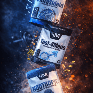 Protocolo Enfoque y Vitalidad 4Medic Health con GlutaShield Test-4Mens y Nootropic Protein para salud cerebral y vigor.