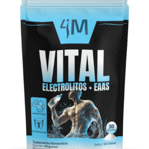 Suplemento Vital 4Medic Health electrolitos con aminoácidos esenciales EAAs y nanotecnología para hidratación y recuperación deportiva.