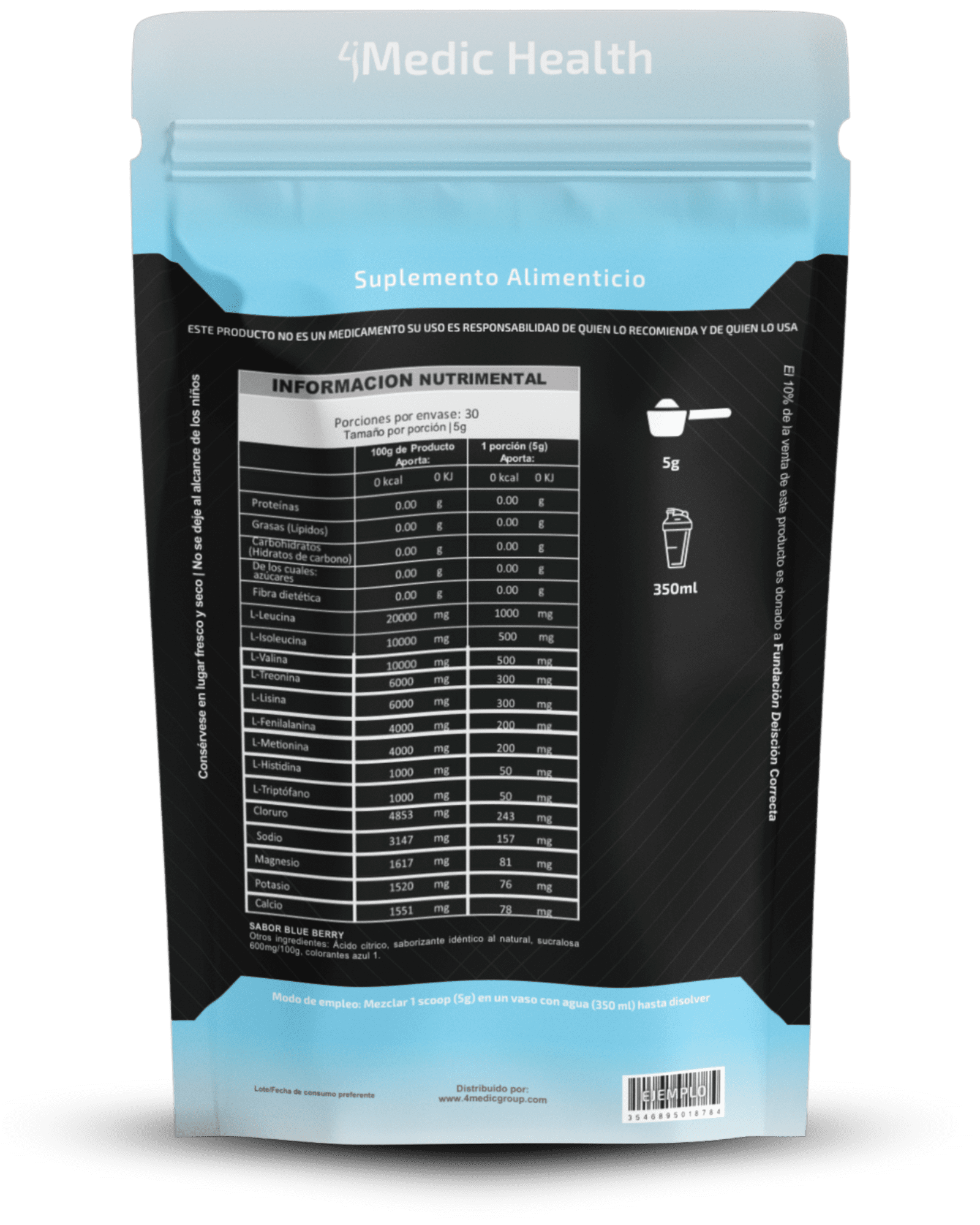 Vital 4Medic | Electrolitos + EAAs con Nanotecnología para Hidratación y Recuperación Intra-entreno - Image 2