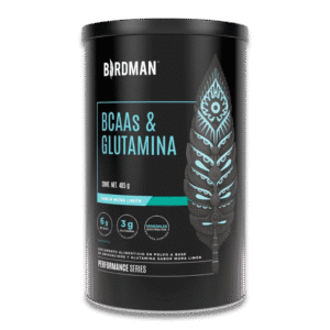 Birdman BCAAs + L-Glutamina vegano sabor mora limón 405g, suplemento con ratio 2:1:1, vitamina B12, vitamina C, minerales y 0 carbohidratos