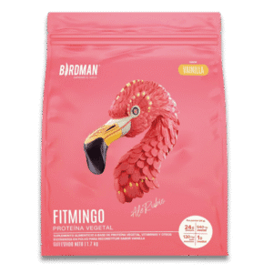 Birdman Fitmingo proteína vegana sabor vainilla 1700g con ácido hialurónico, inositol, colágeno, vitaminas y enzimas digestivas.