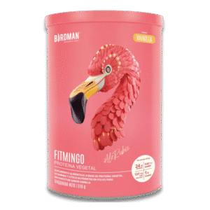 Birdman Fitmingo proteína vegana en polvo sabor vainilla 510g con ácido hialurónico, inositol, colágeno, vitaminas y enzimas digestivas