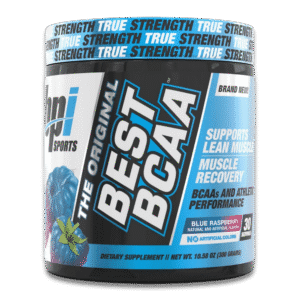 BPI Sports BEST BCAA en Polvo sabor Blue Raspberry 300 g 30 porciones aminoácidos ramificados para recuperación y masa muscular