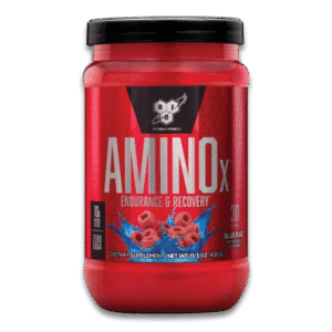 BSN AMINOX Aminoácidos BCAA sabor Blue Raz 435g suplemento alimenticio para recuperación y resistencia muscular