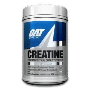 GAT Sport Creatina Monohidratada 1kg 200 servicios suplemento en polvo 100% micronizada sin sabor para fuerza y recuperación muscular