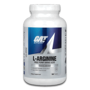 GAT Sport L-Arginina 1000 mg suplemento alimenticio en presentación de 180 tabletas para óxido nítrico, vasodilatación, bombas musculares y rendimiento deportivo