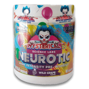 Hysterical Science Labs Neurotic sabor Wild Grape – Pre entreno de alta intensidad para energía y resistencia