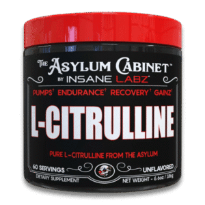 Insane Labz L-Citrulina 60 servicios suplemento pre-workout de alta pureza para bombas musculares, resistencia y rendimiento deportivo