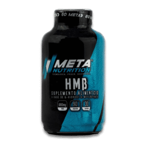 Meta Nutrition HMB suplemento alimenticio de beta-hidroxi beta-metilbutirato 1000 mg en 90 cápsulas para masa muscular, recuperación y rendimiento deportivo