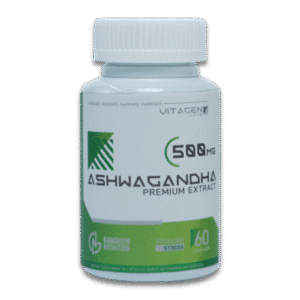 Nanogen Ashwagandha suplemento natural en 60 cápsulas de 500 mg para reducir el estrés, mejorar la vitalidad y apoyar el rendimiento físico y mental