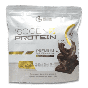 Nanogen Nutrition Isogen Proteína Isolada en Polvo sabor Doble Chocolate 25 g proteína por scoop 5 lb suplemento alimenticio para masa muscular y recuperación