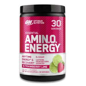 Optimum Nutrition Amino Energy 30 porciones sabor Strawberry Lime suplemento alimenticio para energía, rendimiento y recuperación muscular