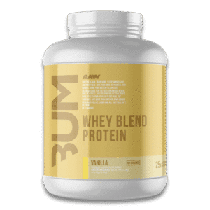 RAW Nutrition CBUM Whey Blend Proteína en Polvo sabor Vainilla 5 lb 69 porciones suplemento alimenticio para masa muscular y recuperación