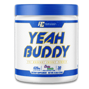 Pre-entreno Ronnie Coleman Yeah Buddy sabor Cherry Limeade, suplemento con 420 mg de cafeína para energía explosiva y enfoque máximo