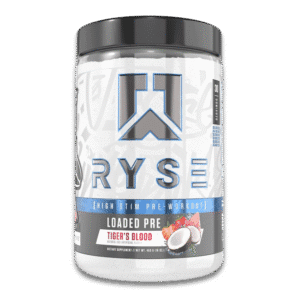RYSE Loaded Pre-Workout Tiger’s Blood 30 servicios suplemento pre entreno con L-Citrulina y Beta Alanina para energía, fuerza y resistencia